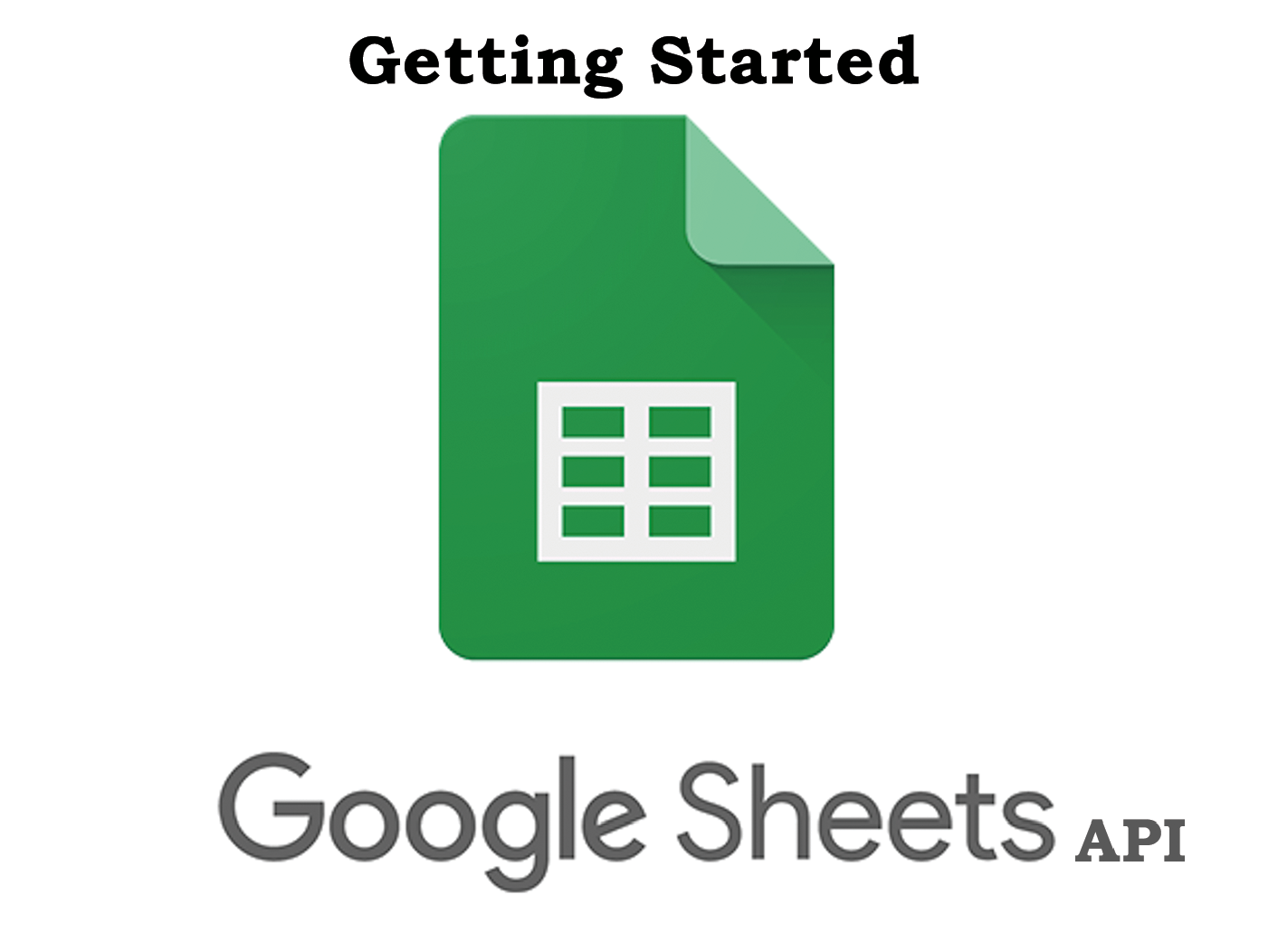 Google Sheet API - get started